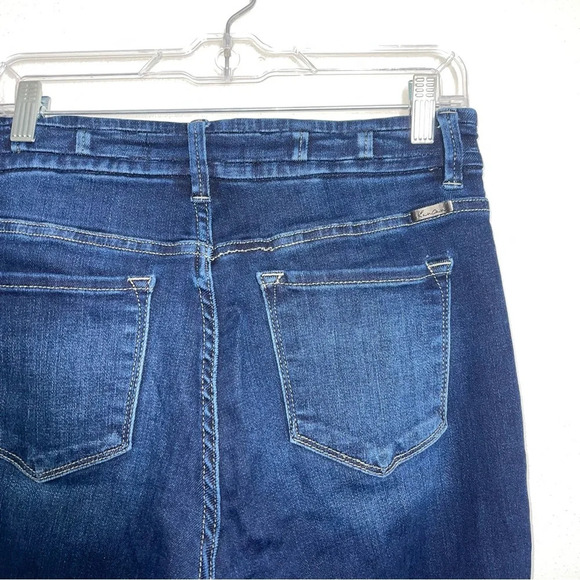 KanCan Dark Wash High Rise Stacked Waist Frayed Ankle Skinny Jeans 29 Women’s - Picture 7 of 13